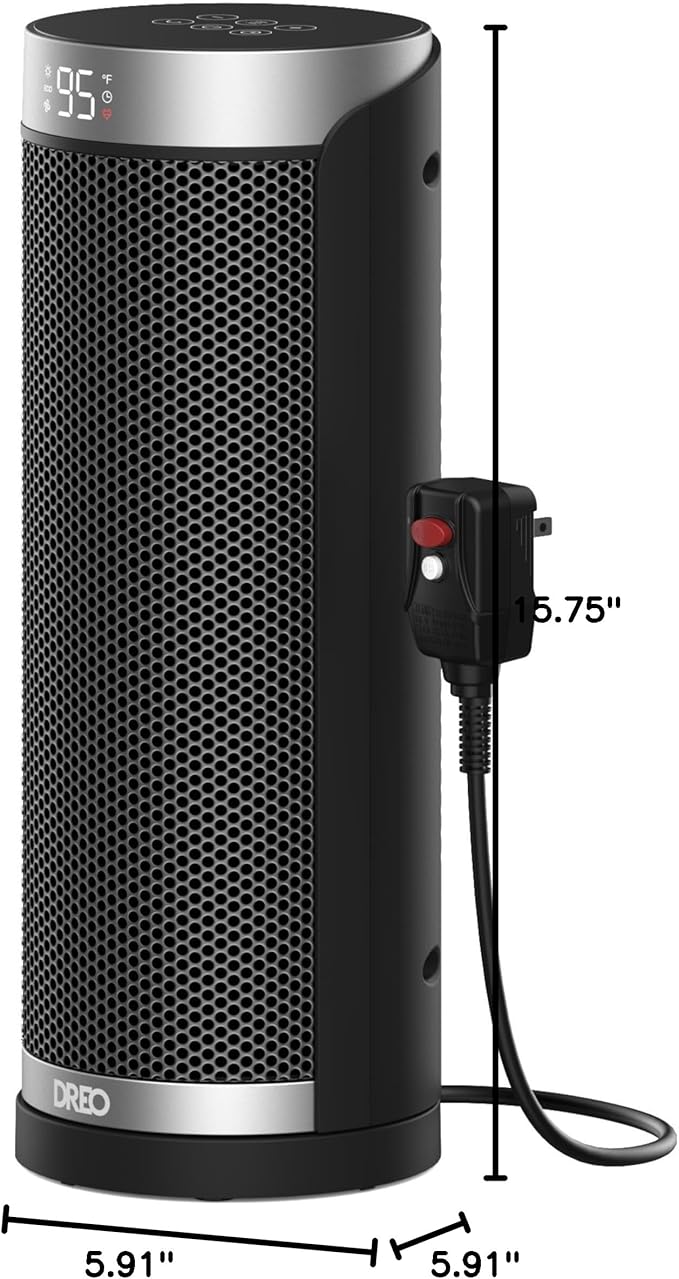 DREO Space Heater for Bathroom and Indoor, 70°Oscillating, 5 Modes, Remote for - Image 8