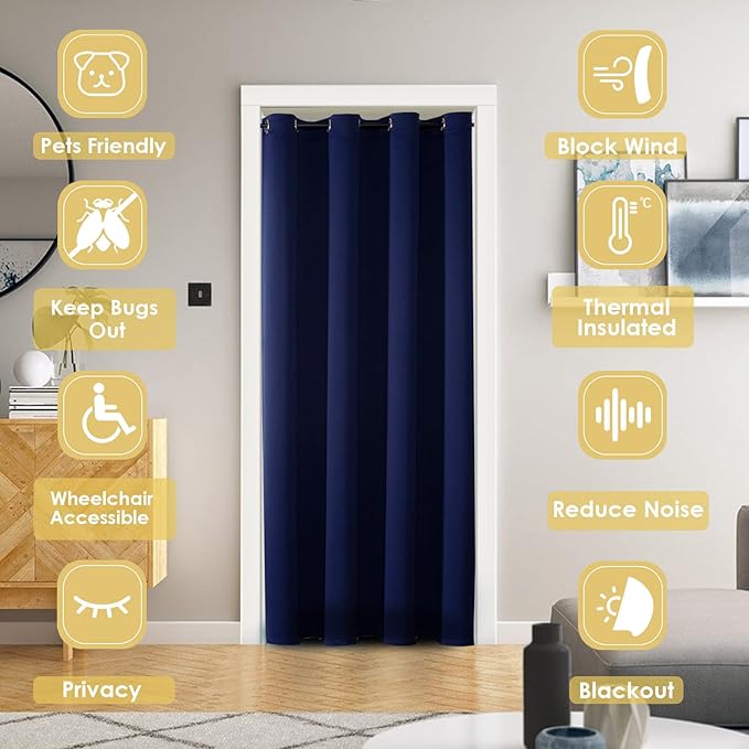 ChrisDowa Blackout Door Curtains - Image 2