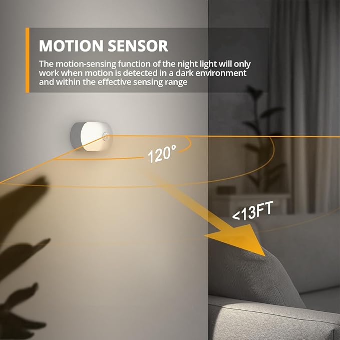 Lyridz Rechargeable Motion Sensor Night Light, Cool White LED Stick-on Closet - Image 4