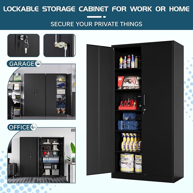 MIIIKO Metal Storage Cabinet - Image 4