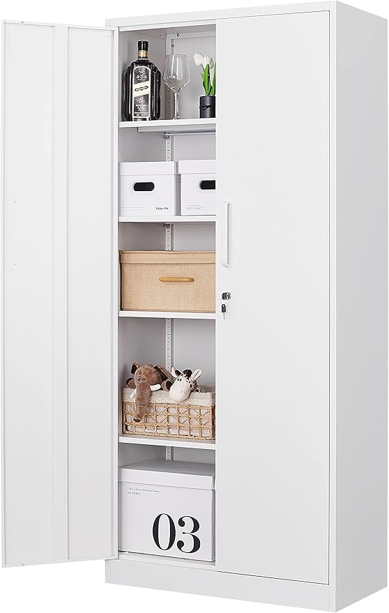 Metal Storage Cabinet-71” Tall Steel File Cabinets by Fesbos