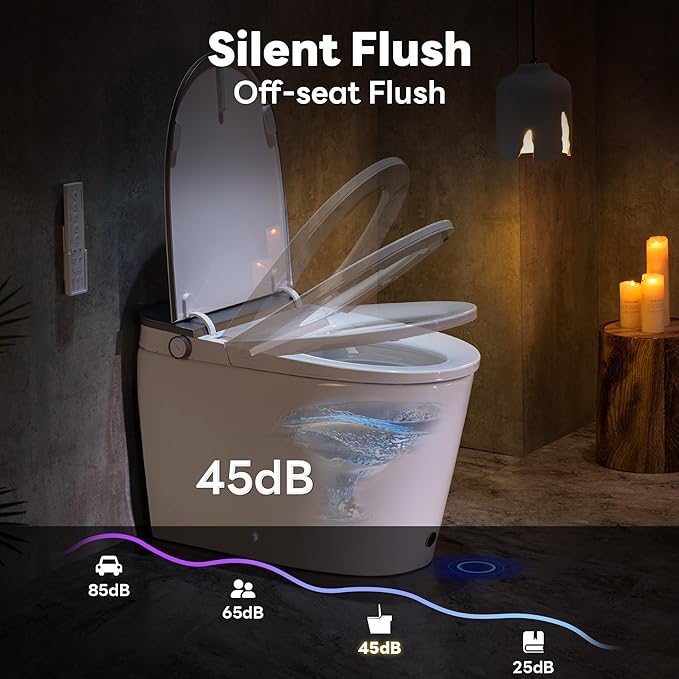 Casta Diva Smart Toilet with Bidet Built in, Auto Open/Close Lid, 1000g MaP - Image 7