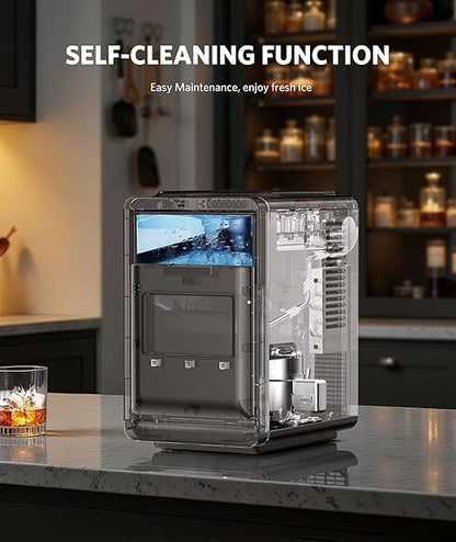 COWSAR Crescent Ice Maker Countertop, 27 Lbs/24H Portable Crescent Ice Machine - Image 5