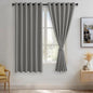 JIUZHEN Light Grey Blackout Curtains by JIUZHEN