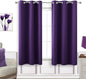 KOUFALL Dark Purple Window Curtains by KOUFALL
