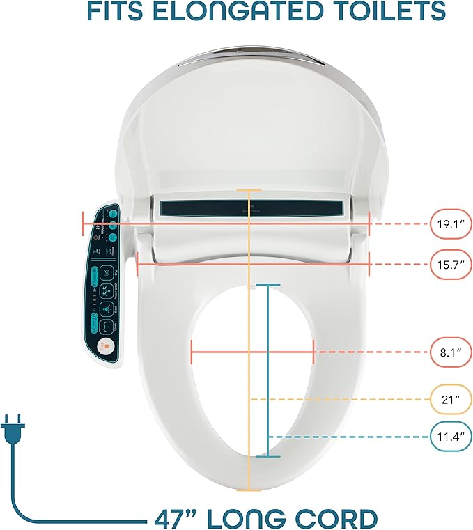 BidetMate 2000 Series Electric Bidet Toilet Seat - Image 9