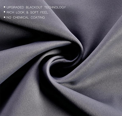 MIUCO 1 Pair Thermal Insulated Grommet 52-Inch-by-84-Inch Blackout Window - Image 4