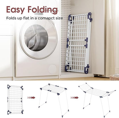 APEXCHASER Clothes Drying Rack Foldable, Large Drying Rack Clothing, Winged - Image 4