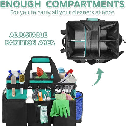 Boczif Cleaning Caddy Bag Wearable, Cleaning Caddy Supplies Organizer - Image 3