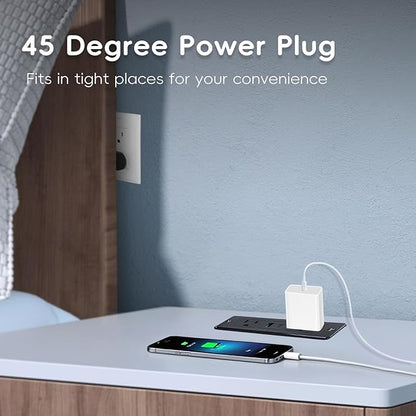Havorbit 20W Recessed Power Strip USB, 2 AC Outlets + 1 USB-C + 1 USB-A Ports - Image 5