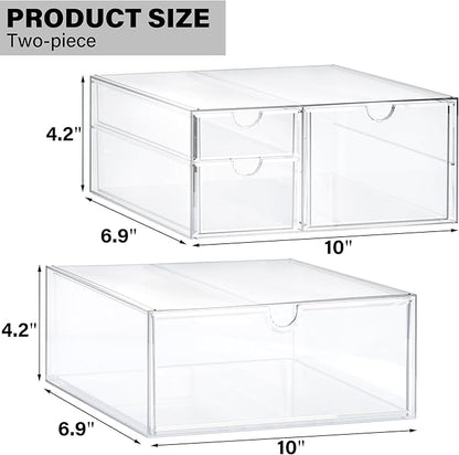 Prsildan Acrylic Drawer Makeup Organizer - Image 3