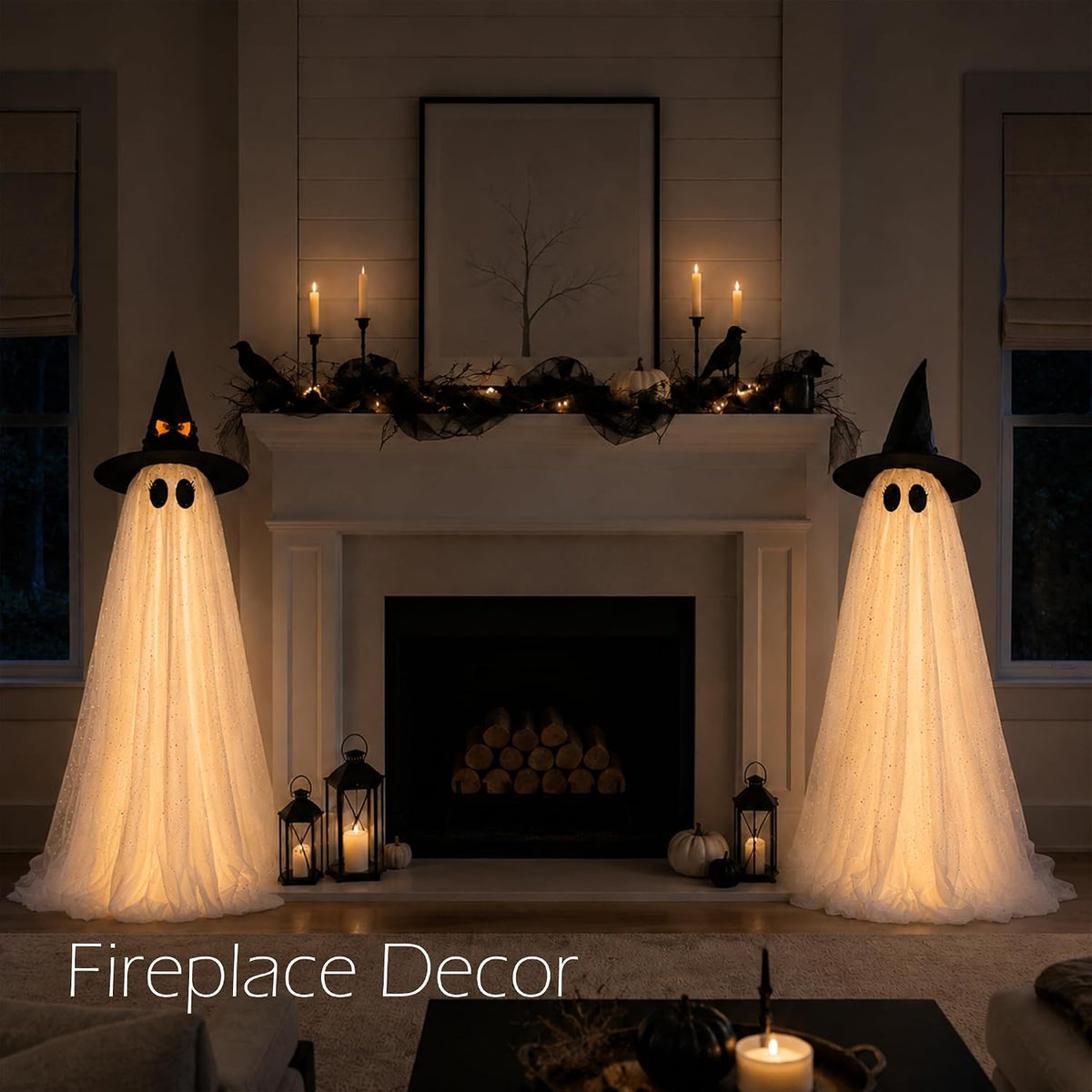 2Packs Halloween Decorations Outdoor,Halloweens Party Decoration Indoor,59in ...