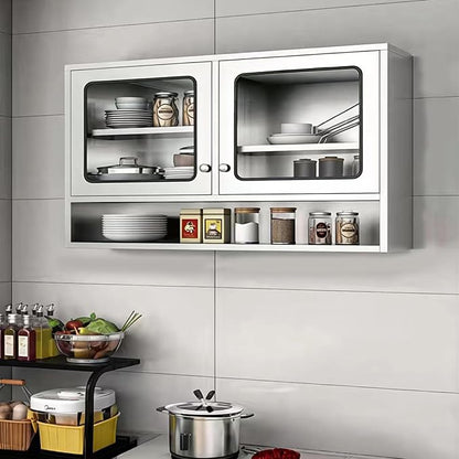 ZZV Kitchen Wall Cabinet, Stainless Steel Wall Mounted Cabinet - Image 4