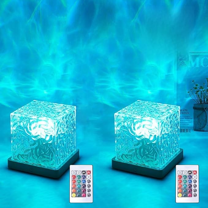 Growalleter Ocean Wave Projection Lamp, 16 Color RGB Mood Light by Growalleter