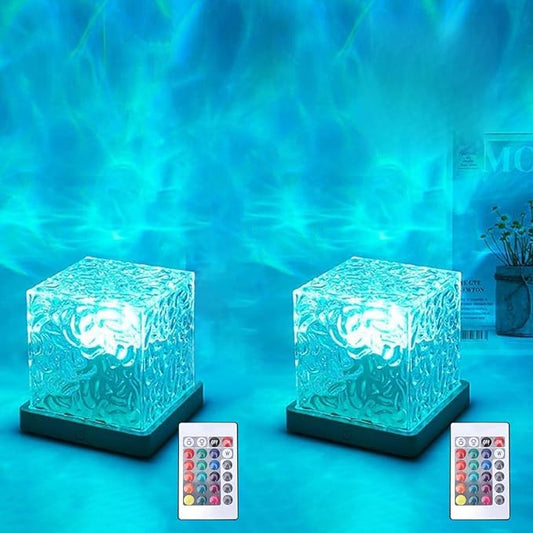 Growalleter Ocean Wave Projection Lamp, 16 Color RGB Mood Light by Growalleter