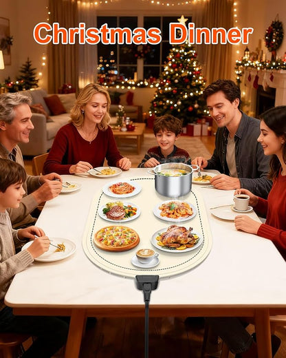 Warming Mat for Food with Adjustable Temperature Timer, 10S Fast Heating - Image 9