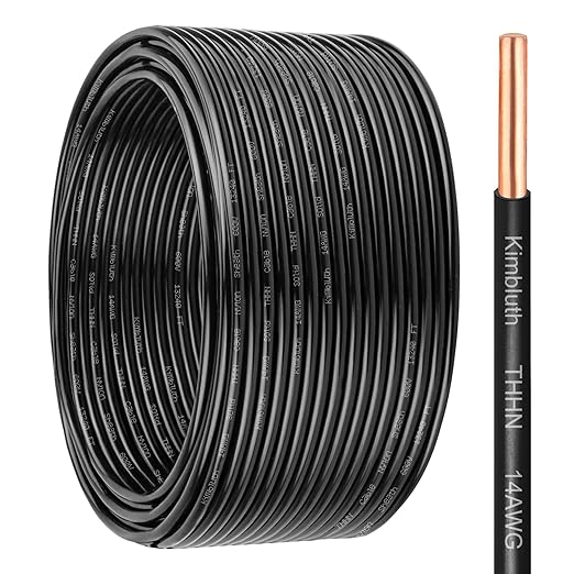 THHN Wire 14 Gauge 100 FT OFC Electrical Wire, 14 AWG Solid Copper Wire Rated by SimpleandPractical