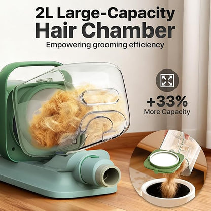 Dog Grooming Kit with Vacuum, 15000Pa Pet Hair Clipper and Shedding Brush - Image 8