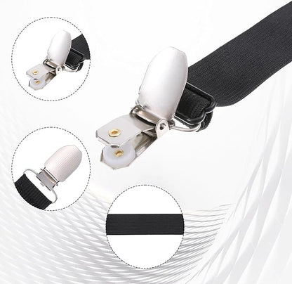 Xyembu 4Pcs Ironing Board Cover Clips Adjustable Ironing Board Pad Braces - Image 6
