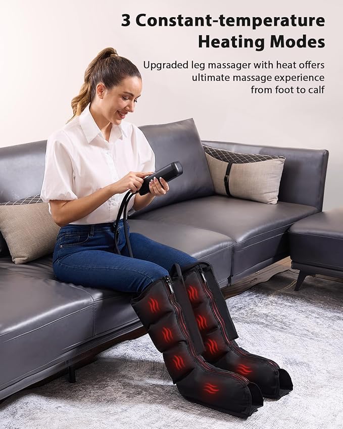 CINCOM Leg Massager with Heat and Compression - Image 4