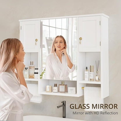 VECELO Bathroom Wall Cabinet - Image 4