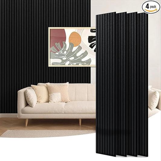 Art3d 4-Piece 94 x 12.6 Inch Acoustic Lightweight Slat Wall Panel by Art3d