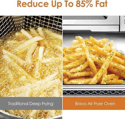 Nuwave Bravo Air Fryer Convection Oven Countertop, 100-in-1 Smart Grill Combo - Image 3