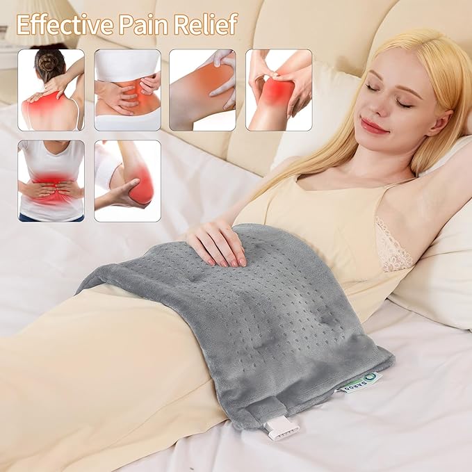 Massaging Weighted Heating Pad for Back Pain Relief, Heating Pads for Neck - Image 3