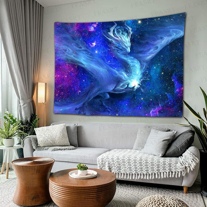 FEASRT Fantasy Dragon Tapestry Galaxy Tapestry Wall Art Decor for Bedroom Living Room Apartment Dorm Decorations Wall Hanging Tapestries 60x40 Inch GTLSAY1453