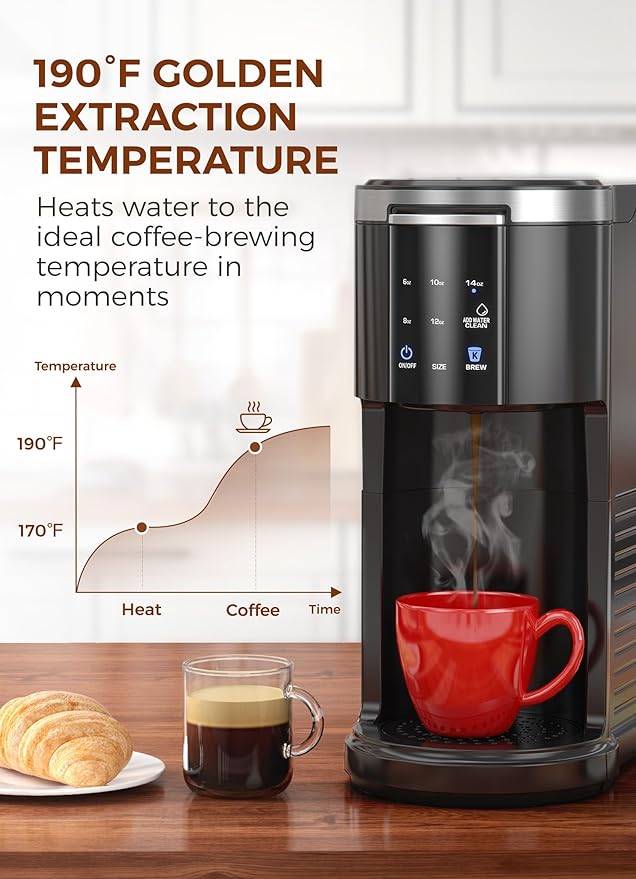 COWSAR Commercial Single Serve Coffee Maker, K Cup Coffee Brewer - Image 2
