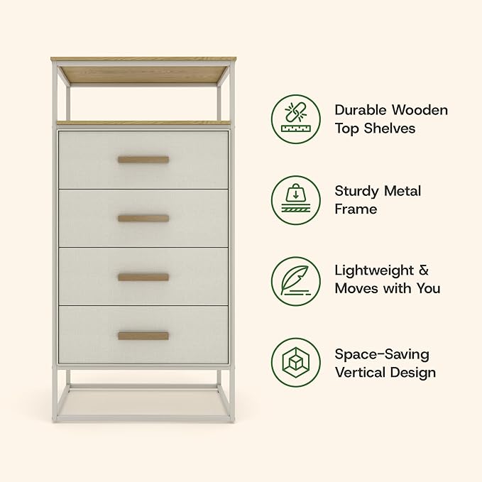 tinge Zana Premium Fabric Dresser - Image 8