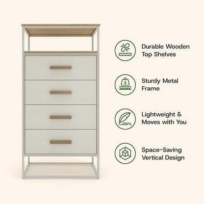 tinge Zana Premium Fabric Dresser - Image 8