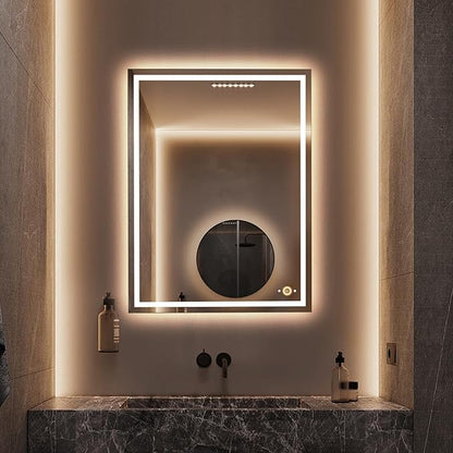 LED Bathroom Mirror with Lights, Hand Wave, Tempered Glass, Shatter-Proof - Image 7