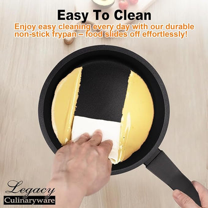 Nonstick Sauce Pan with Lid, 1.5QT small pot, PFOA Free, Kitchen Pots Induction - Image 4