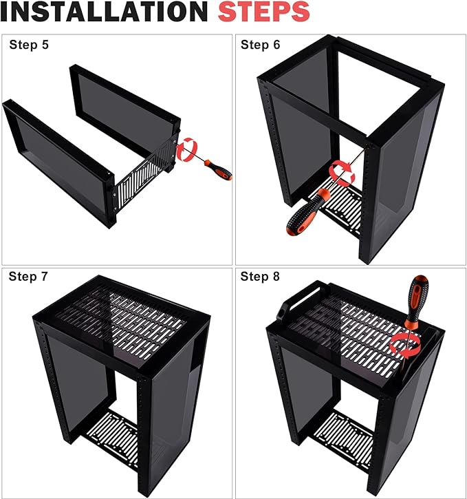 GeeekPi 8U Server Cabinet, 10 inch Server Rack - Image 9