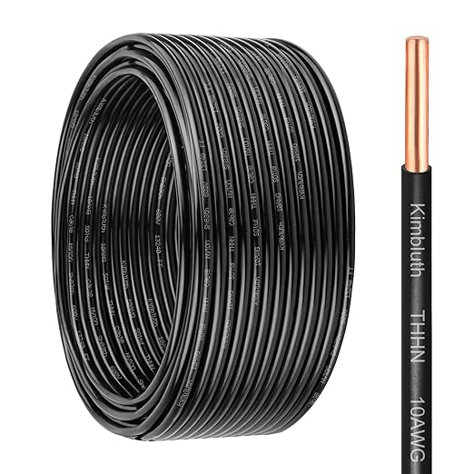 THHN Wire 10 Gauge 50 FT OFC Electrical Wire, 10 AWG Solid Copper Wire Rated up by SimpleandPractical