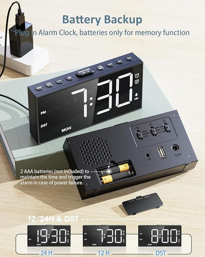 Loud Alarm Clock with Bed Shaker - Image 6