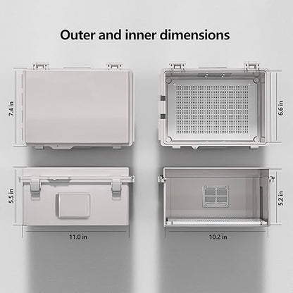 ABS Electrical Junction Box, Ventilated Design, Cable Grommets, IP65 Waterproof - Image 6