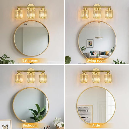 FDPBY Modern 3 Light Crystal Vanity Light, Compatible - Image 4