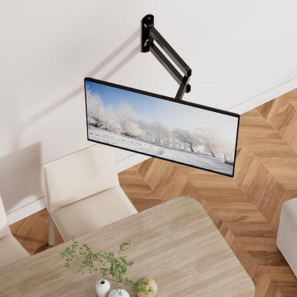 WALI TV Wall Mount Full Motion 15 inch Extension Arm Tilt Swivel - Image 8