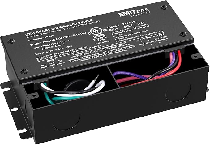 EMITEVER 30W Dimmable LED Driver, 24V Triac Dimmable Power Supply, AC to DC - Image 9