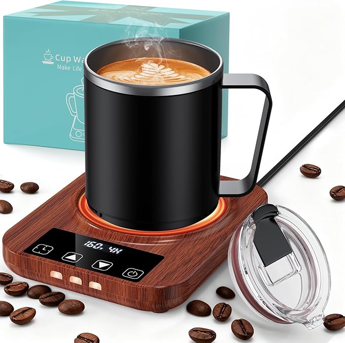 Coffee Mug Warmer & Mug Set for Desk, 36W Electric Coffee Mug Warmer by Mabahoo