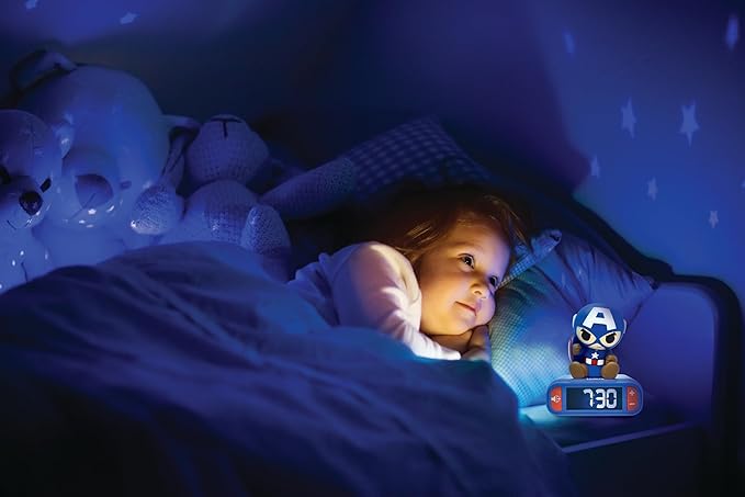 LEXiBOOK, Marvel Avengers, Avengers Nightlight Alarm Clock, Sounds and Melodies - Image 6