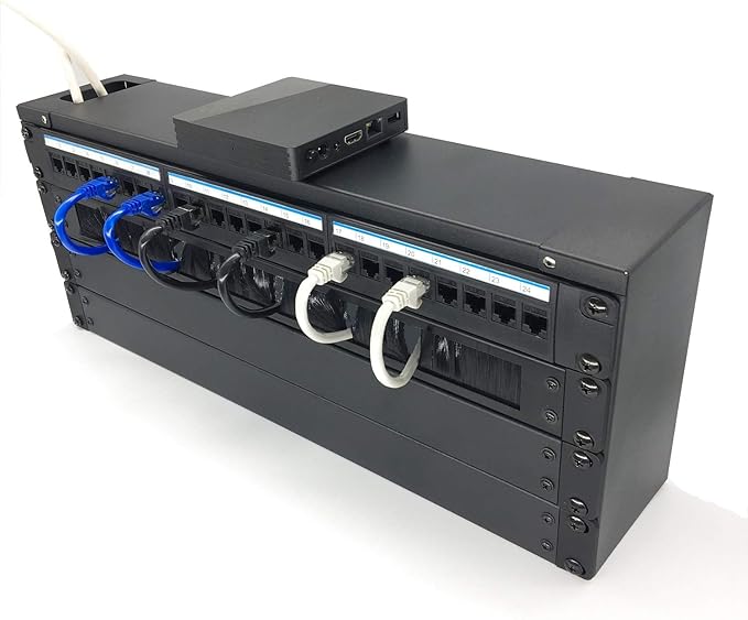 Jingchengmei 1U Disassembled Rack Mount Cable Management Panel - Image 7