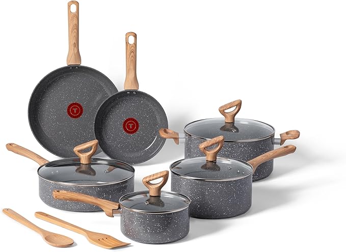 T-fal Revive Ceramic Cookware Sets, Pots and Pans Set Nonstick, Ceramic Non by T-falbrand