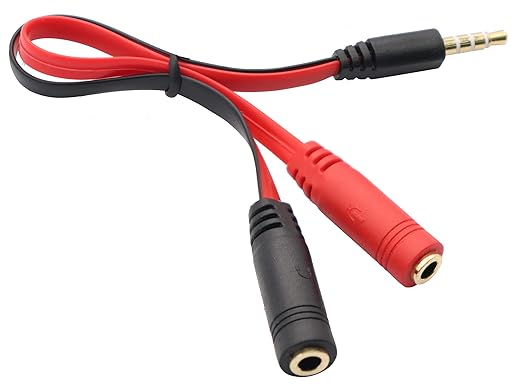 zdyCGTime 3.5mm Audio Y Splitter Cable 4-Pole 3.5mm AUX Male to 2x3.5mm Female - Image 4