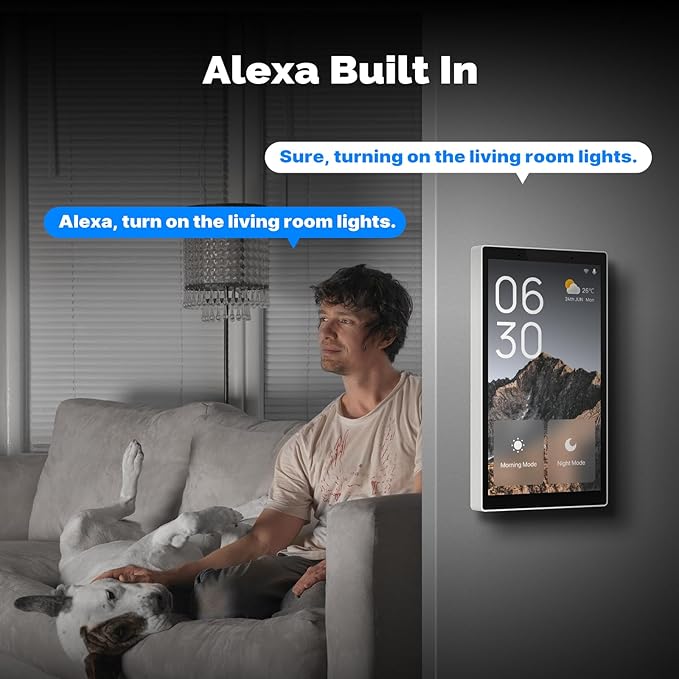 MOES Smart Home Touchscreen Control, In-wall Smart Panel - Image 3