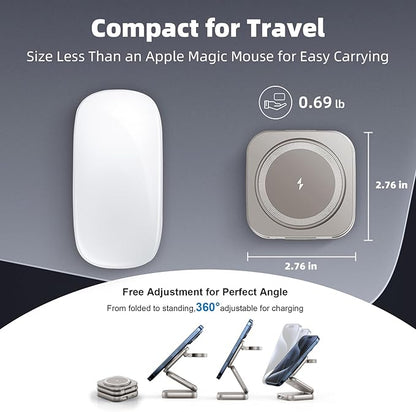 5-in-1 Wireless Charger for MagSafe, AC ISLAND Portable Travel Charging Station - Image 6