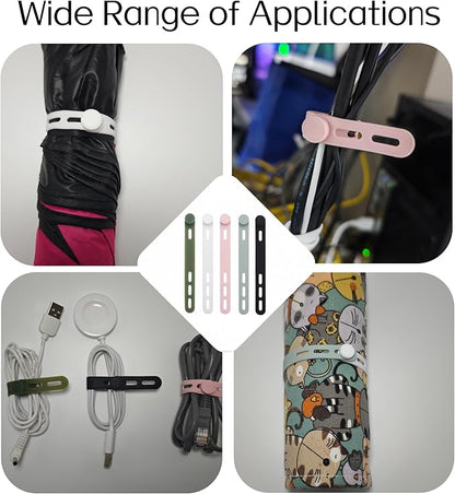 25 PCS Silicone Cable Ties Cord Organizer - Image 5