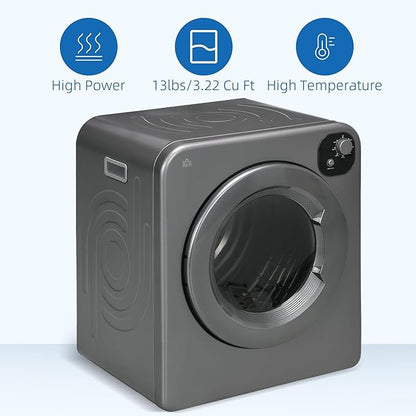HOMCOM Portable Clothes Dryer, 120V 1300W Compact Laundry Dryer - Image 8